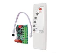 Télécommande pour ventilateur Carte de commande AC110-230V Carte mère de rechange avec signal stable Portée 7-8 m Compatible avec les ventilateurs de plafond mural de table et sur pied Installation