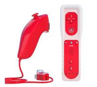 Télécommande pour Wii, TechKen et Nunchuck (rouge)