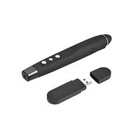 Telecommande Power Point USB pour PC Dell Presentation Boutons Pointeur Laser Reunion (Noir)