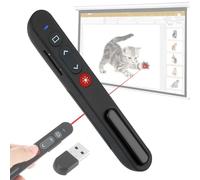 Telecommande Powerpoint,Pointeur laser de Présentation Clicker,Telecommande Ordinateur Powerpoint Pointeur du Présentateur avec 2.4GHz USB pour Présentation,Enseignement,Bureau,Conférence
