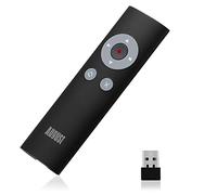Télécommande PowerPoint Présentation Pointeur Laser - August LP200 - Diapo Ordinateur USB sans Fil Keynote Prezi Slide - Compatible PC Windows 11, 10, 8, 7, Mac Linux, Chrome - Noir