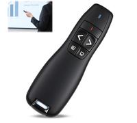 Télécommande Présentation Sans Fil 2,4 GHz avec Pointeur Laser Rouge, Clicker PowerPoint USB Plug & Play pour Ordinateur Portable, PC, Mac, Google Slides, Keynote, PDF, Réunion et Enseignement