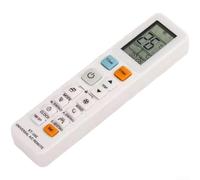 Télécommande professionnelle pour climatisation, affichage anglais, fonction mémoire, support multi-modèles, noir et blanc (B)