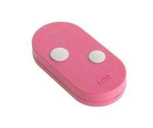 Télécommande radio Came 2 canaux bicanal à code fixe Dual Frequency 433,92 MHz et 868,35 MHz (TOPD2RPS (Rose avec touches claires))