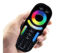 Télécommande RadioFréquence RGB RGBW RGBCCT 4 zones Noire FUT092B