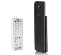 Télécommande RF 2,4 GHz - Interrupteur variateur mural - Contrôleur de variateur LED avec télécommande - DC 5 V-36 V 8 A - Noir