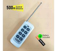 Télécommande RF 433 MHz, portée de 500 mètres, émetteur universel RF 2/3/4/8 canaux, code d'apprentissage 1527-12345678