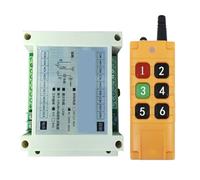 Télécommande Sans Fil 2000 M AC 250 V 6 Canaux, Interrupteur D'éclairage LED, Sortie Relais, Émetteur Et Récepteur Radio RF(SET-1)