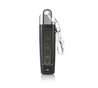 Télécommande sans fil 433 MHz - Télécommande universelle avec porte-clés pour portail électrique, porte de garage (noir, boutons ABCD)