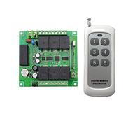 Télécommande sans fil 6 canaux 230 VAC - Télécommande sans fil - 10 A - 433 MHz - Commande à distance Kit Interrupteur Télécommande Commande Sans Fil Lumière Extérieure 220V 6 Voies 6 Fonctions