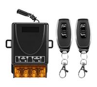 Télécommande sans fil AC 220 V-230 V avec récepteur relais 30 A et 2 émetteurs de commande radio, idéal pour les lumières, les pompes, les appareils ménagers, l'irrigation agricole et les appareils