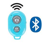Télécommande sans Fil avec Activation de la caméra utilisée avec Monopode Selfie Stick Compatible avec Tous Les appareils iOS, Android et tablettes pour Apple iPhone Samsung Camera, Bleu