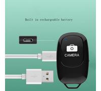 Télécommande sans fil Bluetooth avec bouton de déclenchement pour appareil photo, monopode et retardateur pour selfies iOS et Android