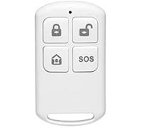 télécommande sans Fil, Compatible avec Les Panneaux HUXGO, Touche SOS, armement et désarmement du système de sécurité, Blanc