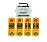 Télécommande sans fil DC12/24/36 4CH, interrupteur d'éclairage LED, sortie relais, émetteur Radio étanche et récepteur 433 pour pont roulant(1receiver 4remote)