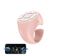 Télécommande sans Fil du Bout des Doigts | Anneau De Défilement Vidéo du Bout des Doigts | Tourne-Page Rechargeable, Bouton Selfie, Contrôleur pour Téléphone Portable Et Tablette