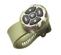 Télécommande sans fil étanche pour casque de voiture et moto IP67 résistant aux intempéries Assistant vocal mains libres Support ABS Sil Vert