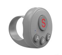Télécommande sans fil pour caméras d'action et téléphones mobiles, batterie de 25 heures et portée de 10 m, pour DJI Action Series pour Insta360 (gris)
