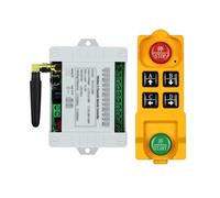 TéLéCommande Sans Fil Pour Grue Télécommande sans fil DC12/24/36 4CH, interrupteur d'éclairage LED, sortie relais, émetteur Radio étanche et récepteur 433(1receiver 1remote)