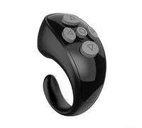 Télécommande sans fil pour téléphone, tablette et | Rechargeable avec batterie 50 mAh | Technologie BT5.3 | Compatible avec les applications grand public (noir)