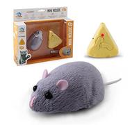 Télécommande Sans Fil RC R A T Mouse Toy Pour Chat, Souris Simulée Halloween Fake R A T Terrible Prank Props - Jouets De Nouveauté Intéressants Pour Chats Avec 2 Modes Av ant-arrière - Cataire