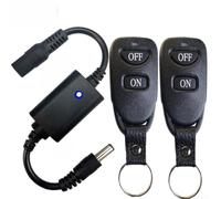 Télécommande sans fil RF avec connecteurs mâles et femelles pour connexion directe à DC 3,7 V-12 V pour bandes LED (B)