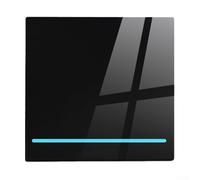 Télécommande sans fil RF433 pour montage mural, type 86, sans câblage, avec configuration multi-interrupteurs et indicateur fluorescent pour une visibilité dans des conditions de faible luminosité (D)