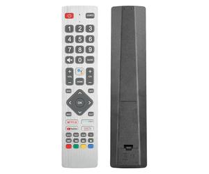 Télécommande SHWRMC0133 IR Compatible avec Sharp TV 40BL2EA 50BL2EA 24BI2EA 32BI2EA 32BI5EA 65BL3EA Contrôleur Remplacement avec PrimeVideo Google Play NETFLIX and YouTube Boutons(Pas Fonction Vocale)