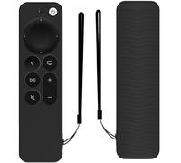 Telecommande Silicone Boîtier de Télécommande pour Apple TV 4K Siri Remote 3e Génération (2022) et 2e Génération (2021),Protege Antidérapante Coque Étui