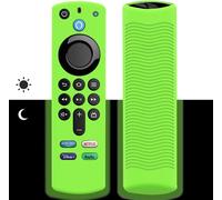 Telecommande Silicone Boîtier de Télécommande pour Fire TV Stick 4K /Alexa télécommande vocale (3rd Gen)/Alexa Voice Remote 3. Generation,Protege Antidérapante Coque Étui, Brille dans Le Noir