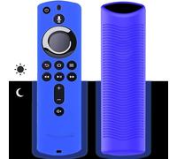Telecommande Silicone Boîtier de Télécommande pour Fire TV Stick 4K Alexa Voice Remote Control,Protege Antidérapante Coque Étui-Brille dans Le Noir