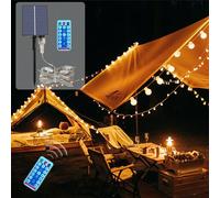 Télécommande solaire parapluie lumière 104 lumières en plein air Camping tente chaîne lumière Parasol lumière décorative/1335