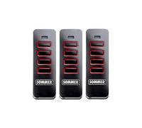 Télécommande - SOMMER - Pearl 4018 - Lot de 3 - Rétrocompatible - Design en acier inoxydable