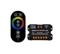Télécommande tactile complète, DC12V/24V 6 boutons Full Touch RGB Contrôleur de bande lumineuse couleur pour variateur d'intensité et réglage de la couleur (RGBW)