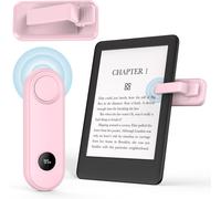 Télécommande Tourne Page Commande pour Kindle Oasis Kobo eReaders,Tourne Page pour iPad/Tablettes/Téléphones Lecture de Romans Prise de Photos,Télécommande RF avec Affichage de Puissance,Rose(Q712)