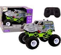 Télécommande tout-terrain Voiture RC 1:16 Dinosaure gris