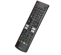 Télécommande TV compatible LG AKB76037605, télécommande infrarouge améliorée, compatible avec Prime Video et Rakuten TV.