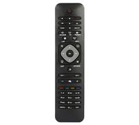 Télécommande TV de Remplacement ABS Noir, Universelle pour TV LCD LED Plasma 3D Portée 8 m Aucune Configuration Touches de Navigation dédiées