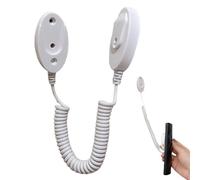 Télécommande TV - Dispositif anti-perte monté au mur, câble flexible avec design rétractable, organisateur pratique pour manette de salon, systèmes de divertissement, commodité de