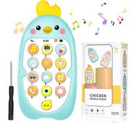 Télécommande TV, Jouet télécommandé de Musique,Jouet de Téléphone Portable pour Bébé,Téléphone Portable Jouet, télécommande du simulateur de bébé (Bleu)
