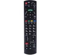 Télécommande TV Noire pour Panasonic TV -SWT - Télécommande de remplacement pour TV intelligente