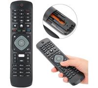 Télécommande TV - Philips - Télécommande de remplacement - 10 m de portée - ABS résistant - Universelle