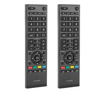 Télécommande TV sans Fil 2 Pièces,Bouton Sensible du Contrôleur de Télévision Portable,Télécommande de Remplacement Applicable pour CT90326 CT90380 CT90336
