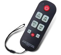 Télécommande TV Senior Universelle, Simple Étanche LED, Contrôle Facilité Modèles Téléviseurs