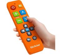 Télécommande TV universelle grandes touches - SVATV - EZClicker - Orange - Compatible principales marques TV