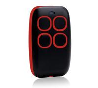 Télécommande Universelle 4 en 1 pour Portails et Garages - Télécommande Rolling Code Multifréquence de 280 à 868 MHz, Programmateur Autoapprenant avec Liste de Compatibilité (Rouge)