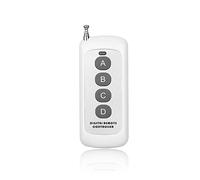 Télécommande universelle 433 MHz 1527 code d'apprentissage 4 boutons émetteur longue portée pour Smart Home Garage Door Opener No Clone (4 CH)