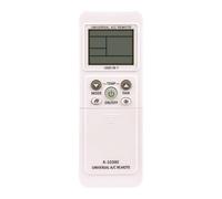 Télécommande universelle AC A/C de rechange compatible avec climatiseurs LG/AUX/Alpin/TCL/CHIGO/Daewoo/DAIKIN/ELECTROLUX/GREE/FEIEDRICH/FUJITSU/HAIER/HISENSE/HITACHI/MEILING/Samsung/York (K-1038E)