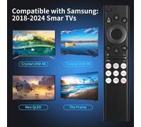 Télécommande universelle avec fonction vocale pour Samsung Smart TV BN59-01175N AA59-00603A AA59-00741A AA59-00786A AA59-00602A BN59-01247A AA59-00743A Compatible avec toutes les télécommandes
