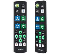 Télécommande universelle Big Button TV avec touches phosphorescentes pour personnes âgées - Grandes touches rétroéclairées - Compatible avec les téléviseurs Samsung, LG, Panasonic, Sony, Sharp, TCL